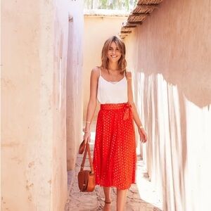 Sezane | 100% Silk Lace Detail Cami Top